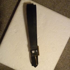 polo ralph lauren mens black belt #2110074 001 Italian saddle leather usa 47"lon